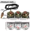 NEW-Triple Gauge Kit Oil/Volt/Water Gauge 2 Inch Chrome Oil Temp Water Temp Gauge Temperature Oil Pressure Voltage Gauge