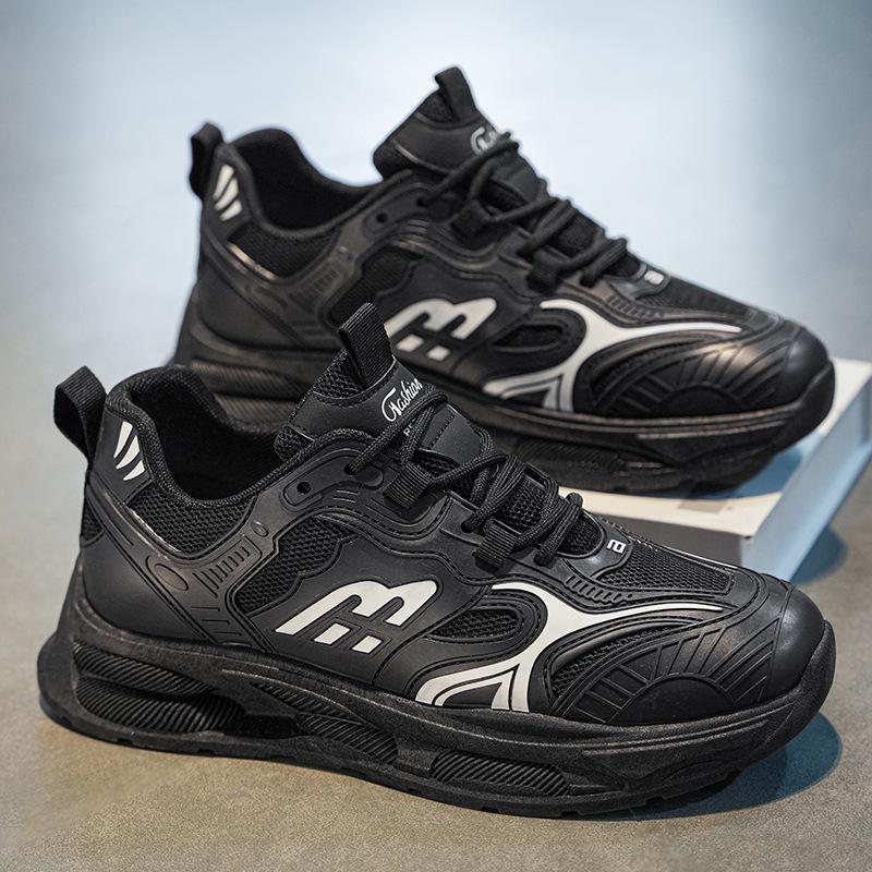 

Осенняя мужская обувь новая дышащая сетчатая обувь мужская спортивная обувь универсальная толстая подошва 44