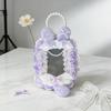 Cute Rabbit Ear Card Holder With Lace Bow Decoration Kawaii Id Credit Card Case For Girls Fashionable Cosplay Accessory