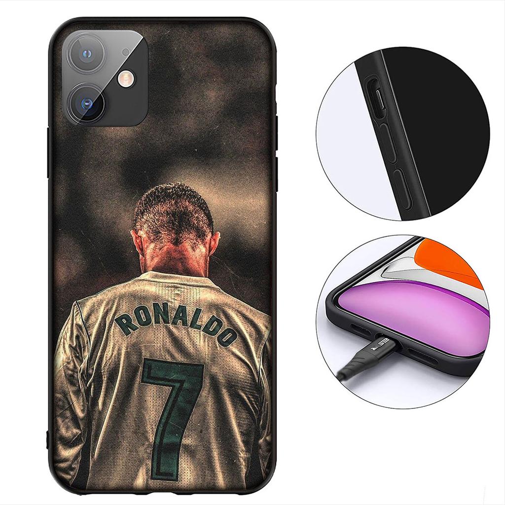 Soccer No7 King CR7s Football No 7 Phone Case for Apple iPhone 12 13 Mini XS 11 Pro Max 7 8 Plus + XR 8+ X SE 2020 SE3 Cover