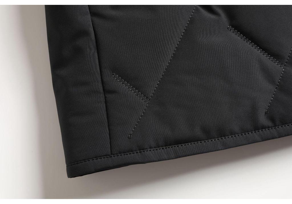 Men's Autumn/Winter Cotton Lapel Jacket - Casual, Warm, Loose Fit for Middle-Aged & Elderly