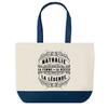 Tote Bag - PLANETEE - Nathalie - Deep Blue - Cotton 40x45 Cm - Large Size
