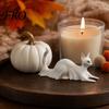 High Precision 3D Printed Ornament Cat Ghost Statues, Halloween Haunted Kitten Figurines with Hollow Eyes Three Style Set & Flowing