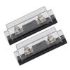 2PCS 200A 48V Fuse Holders with 4PCS Terminals 4 PCS Heat Shrinkable Tubes for Car Audio Truck RV Boat