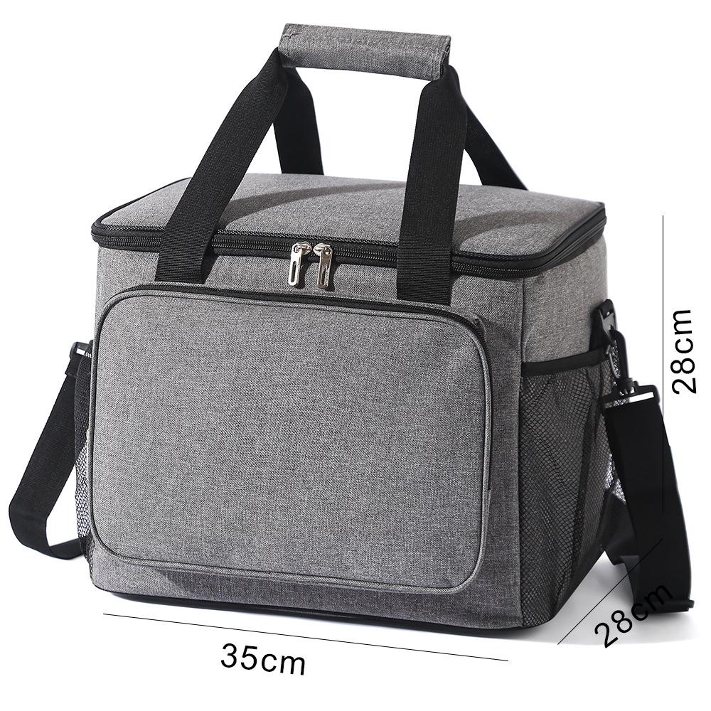 

Сумка-холодильник большой вместимости из утолщенной алюминиевой фольги для пикника на открытом воздухе и еды на вынос, совместимая с аккумулятором холода