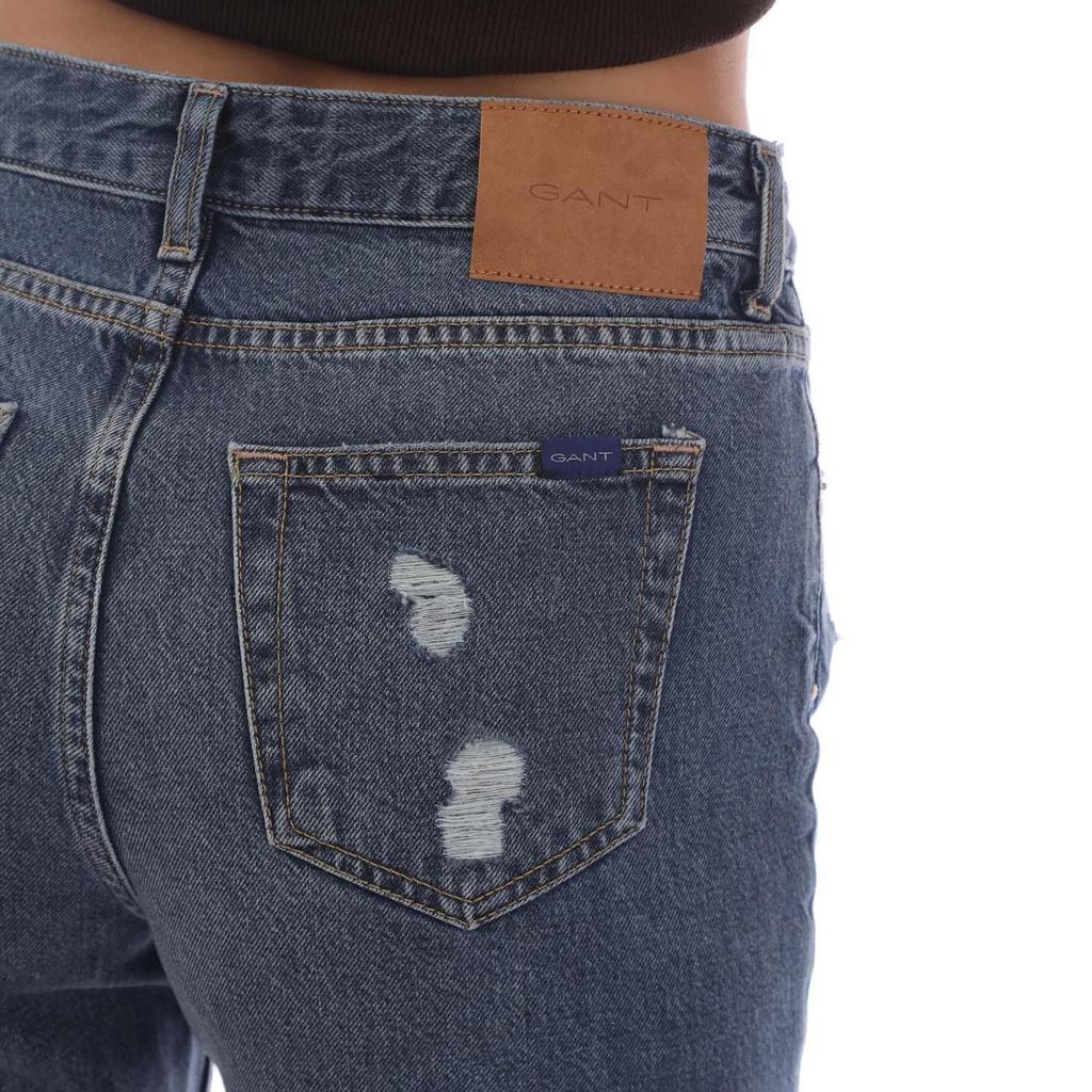 Gant Womens/Ladies Camie Ripped Cropped Relaxed Fit Jeans