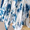 Yunnan Hand-Dyed French Design High-Waist Ruffle Midi Skirt