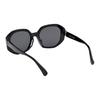 MaxMara Brand Logo Irregular Shape Sunglasses Unisex Sunglasses Black MM0153-K_01A