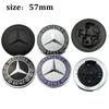 JGH5 1pcs 57mm Car Front Hood Emblem Badge Bonnet Car Accessories For Mercedes Benz W204 W205 W212 W213 W221 W177 W246 GLA GLC CLA