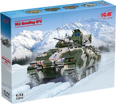 ICM M2 Bradley Infanteriegevechtsvoertuig Plastic Modelbouwkit 72912 1/72 (Gevechtsvoertuig)
