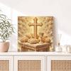 Pearl Painting 5D DIY Decorative Painting. Golden Cross and Chalice Religious Art. Cute Birthday Gift. Handmade Craft Painting