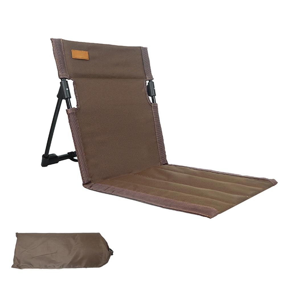 Foldable Camping Chair Single Lazy Chair Backrest Cushion Picnic Supplies For Camping Hiking Stadium Outdoor Garden