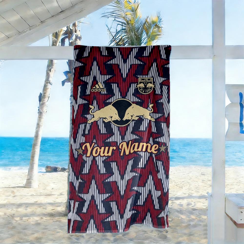 Bull Logo Customized Name Beach Towel Soft Durable Quick-Dry Suitable for Sports Travel Swimming Yoga Bathroom Beach And Pool