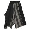 DIMANAF 2026 Estate Spiaggia Taglie Forti Pantaloni Lunghi Donna Vita Elastica Larghi Vintage Casual Pantaloni Pantaloni Fondo Quadri Nero
