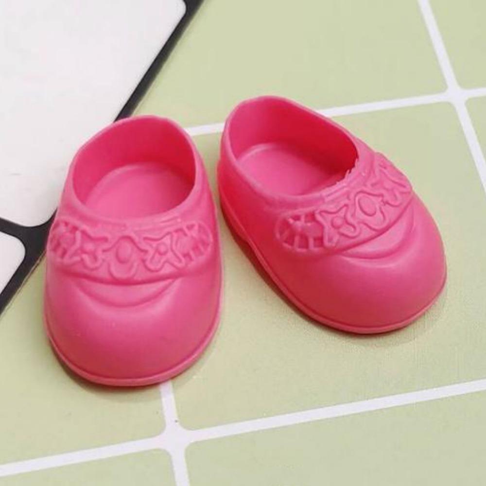 1 Pairs Fashion Doll Shoes Boots Cute Mini Shoes Dolls Stand Other Accessories for 17cm Dolls