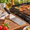 Spatule Pour Plancha / Barbecue - EDEN - 32 Cm - Inox - Manche Ergonomique - Résiste À La Chaleur