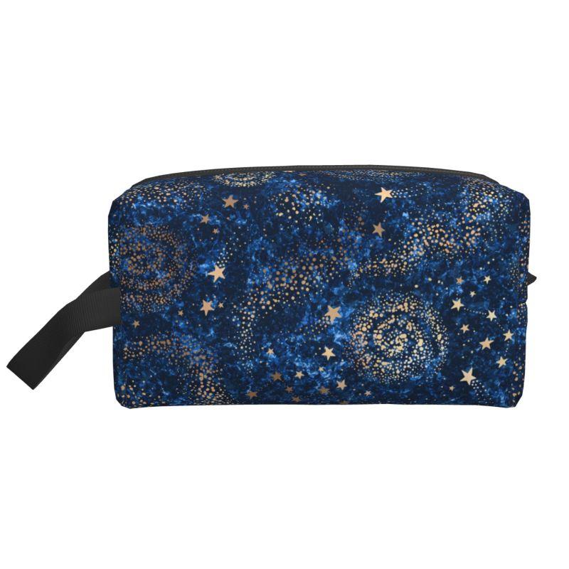 

Space Galaxy Constellation Zodiac Star Storage Bag Portable Large Capacity Makeup Bags Unisex Travel Cosmetic Bag Toiletry Pouch чёрный