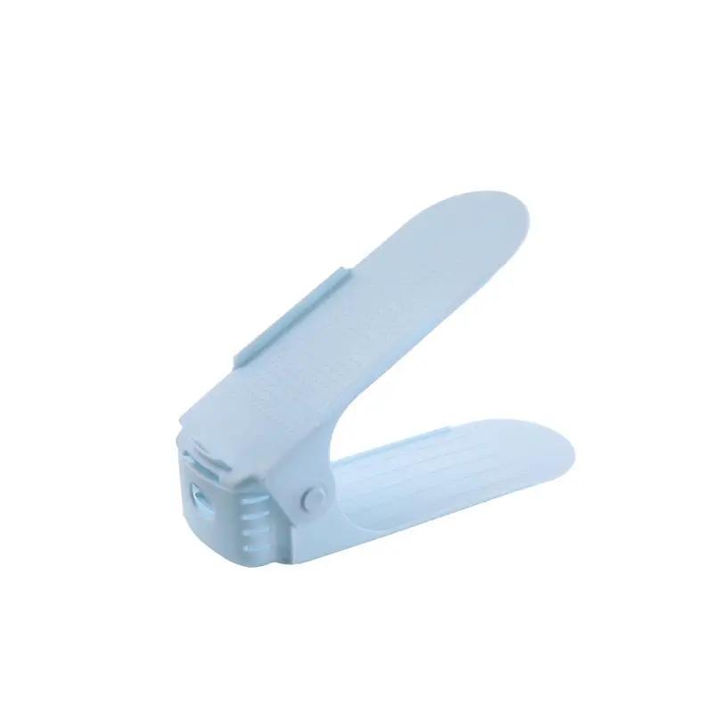 1Pcs Double Shelf Space Savers White Shoe Rack Cabinets Shoe Rack Storage Organizer Plastic Adjustable Shoes Warderobe Bedroom