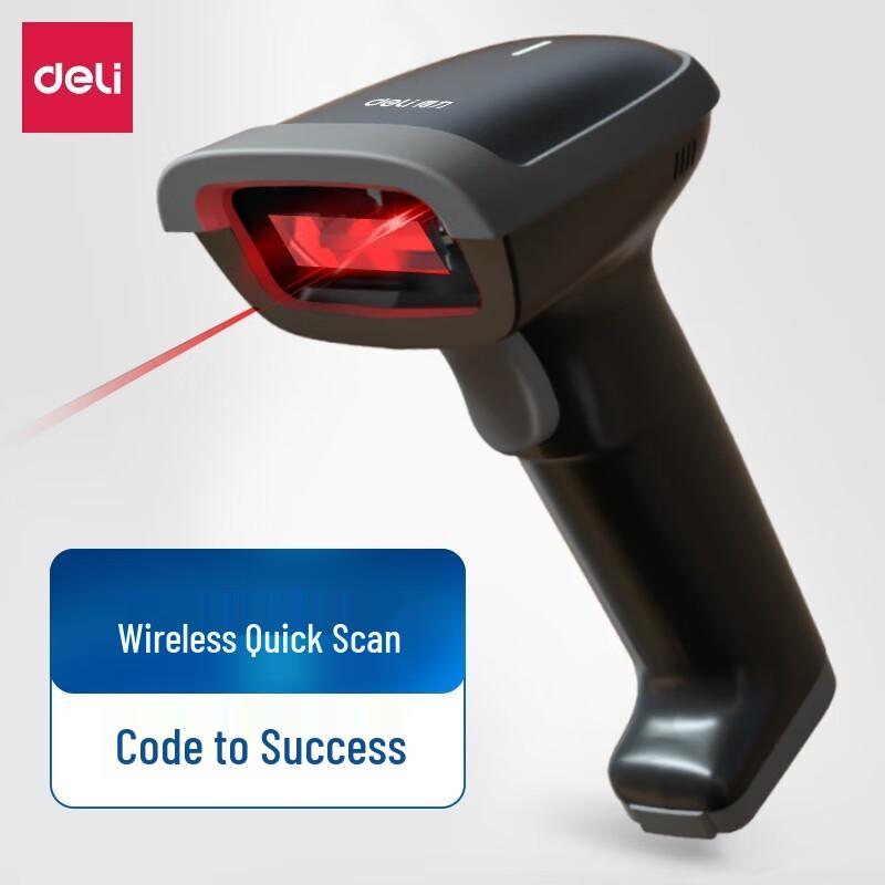 Deli 14881S USB Wireless 1D Barcode Scanner