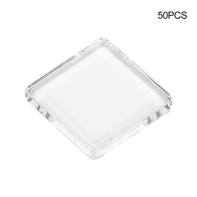 50 Stück Glas Nagel Gel Lack Farbdarstellungskarte Transparent Nagellack Farbkarte 16mm