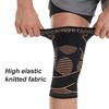 1Pcs Sports Copper Ion Strap Knee Pads Non-slip Knitted Nylon Knee Pads Fitness Jump Rope Basketball Running Gear Men Women