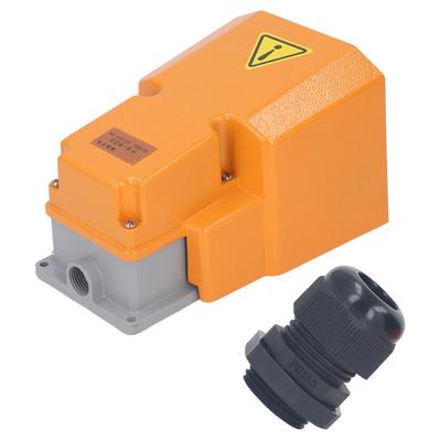 DC220V Foot Switch Normally Closed Silver Contact Pneumatic Pedal Valve for Welding Printing Equipment