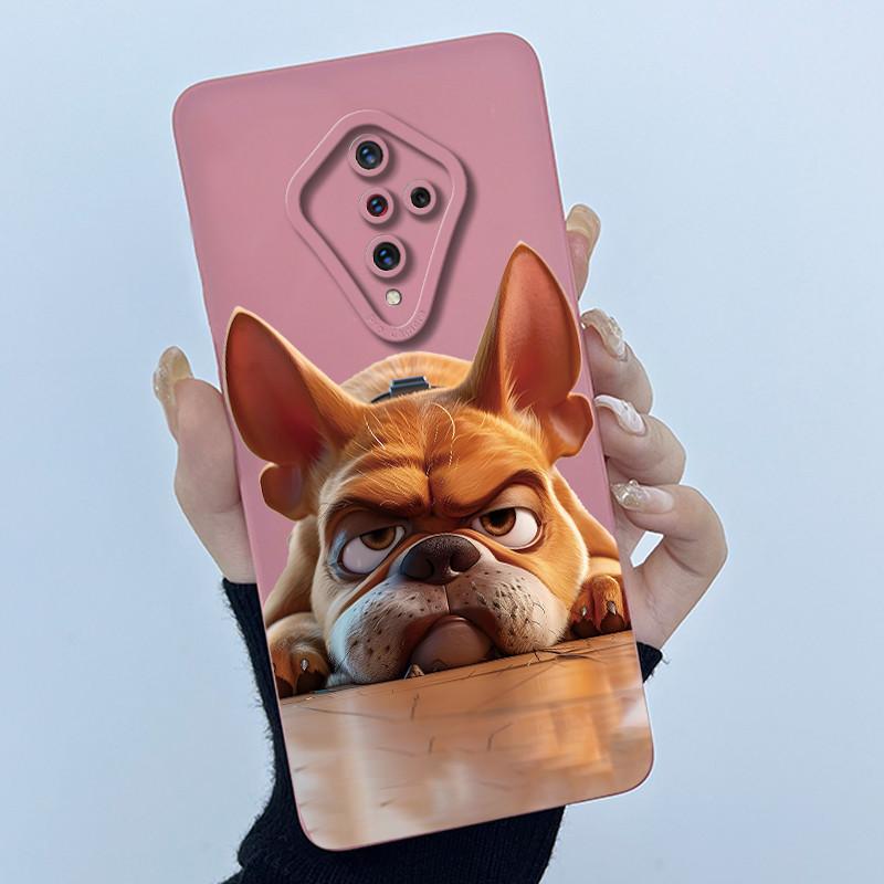 For Vivo S1 Pro Case 1920 PD1945F_EX Cover Lovely Cat Soft Liquid Silicone Matte Phone Case For Vivo X50 Lite V17 Russia Coque