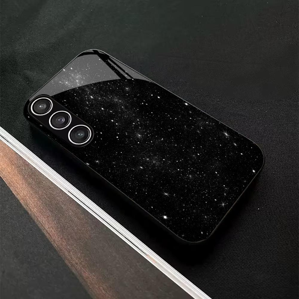 Stars Protective Exquisite High-end PhoneCase Glass TPU PhoneCase for Samsung Galaxy S26 S25 S24 S23 S22 S21 FE,Ultra,Plus