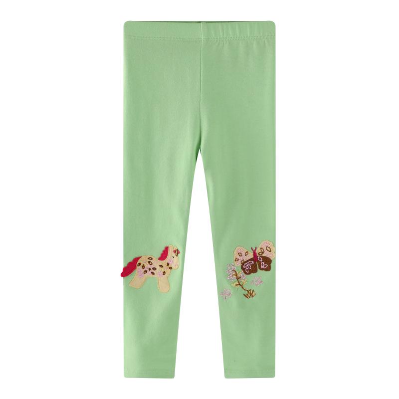 Girls' Long Cotton Leggings, Spring/Summer Princess-Style.
