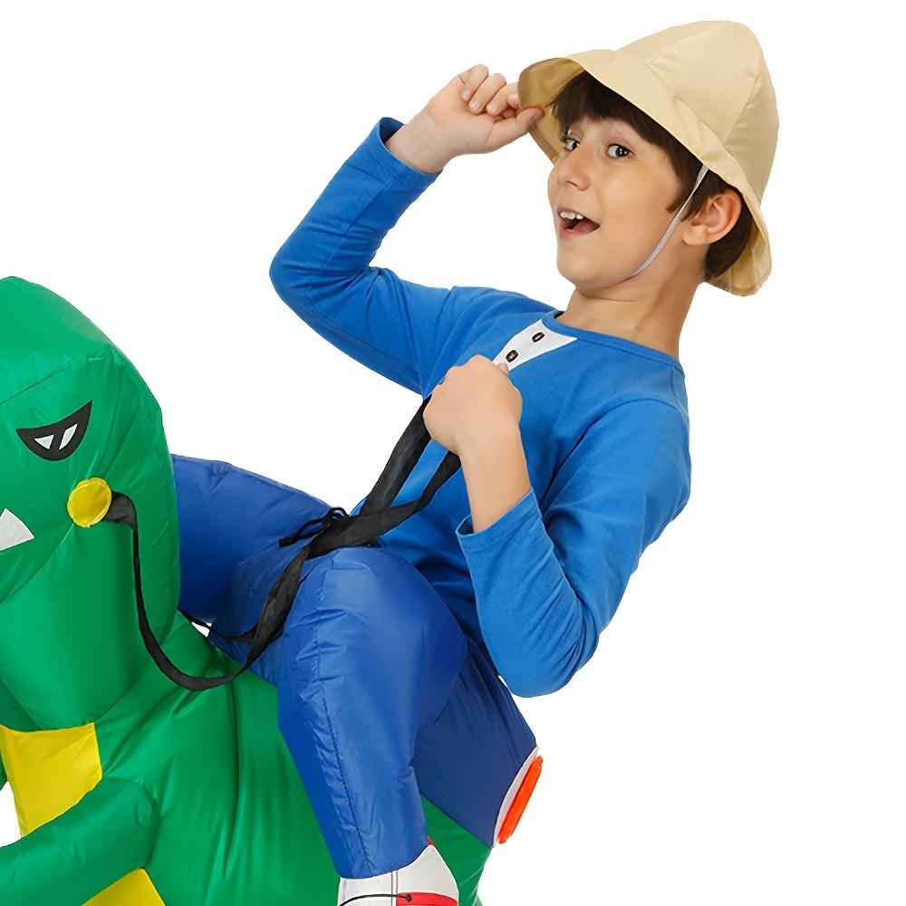 Inflatable Dinosaur Costume For Kids, Riding Dinosaur Dress-Up Costum,Suitable for Halloween Parties, Birthday Celebrations, School Events