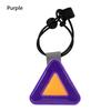 1Pcs Elastic Cord Reflective Triangle Sign with Spring Hook Safety Warning Safety Clip Plastic Hanging Tag