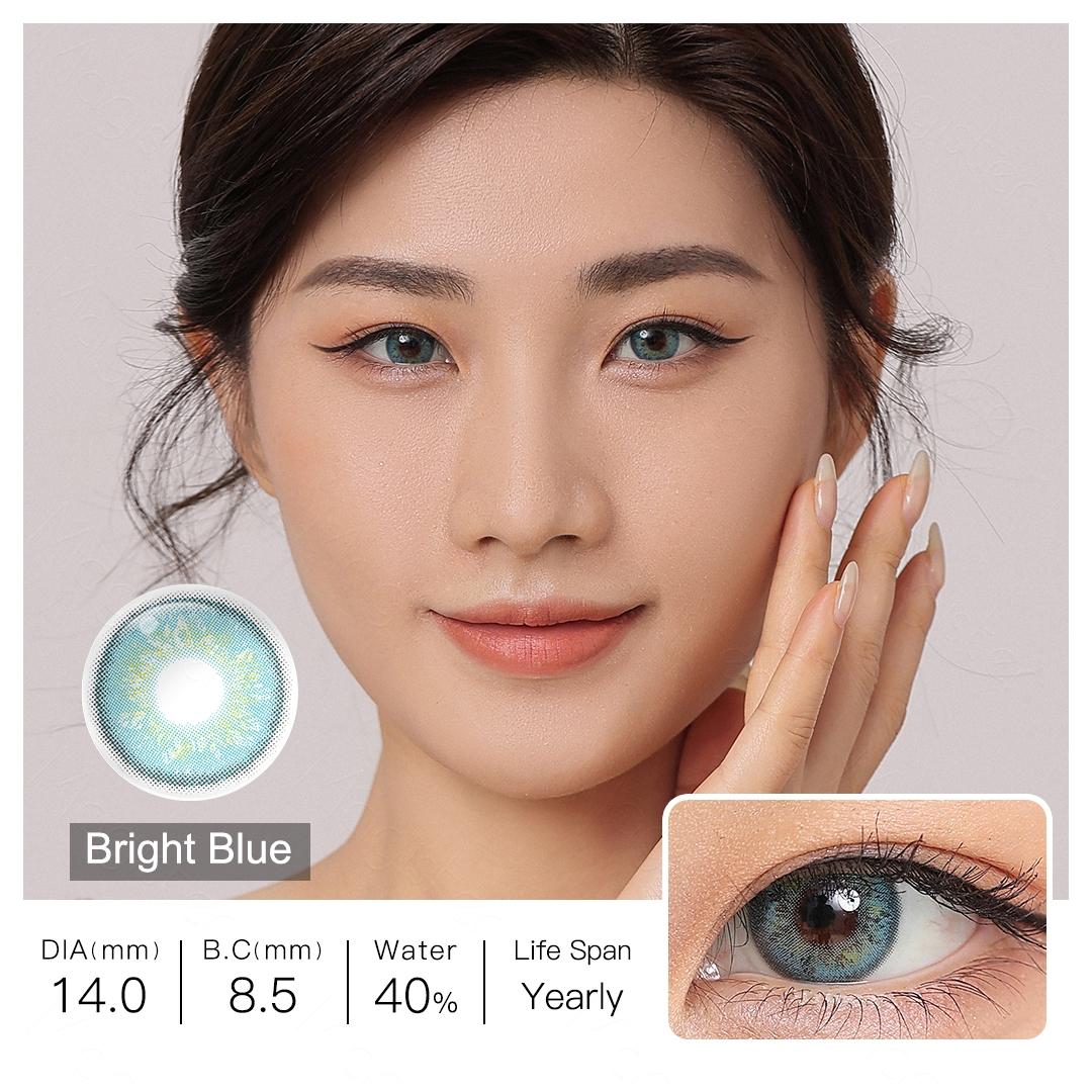 

Контактні лінзи Magister Natural Colour For Ey Contacts Russian Girls Cosmetic Beauty Pupils Кольорові контактні лінзи 1 пара однорічних кольорових лінз 0 яскраво-синій колір