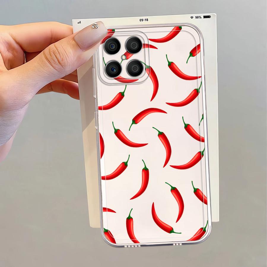 Fruit Chili Soft Phone Cover Case for Honor X8b 90 Lite X9b X8a X7b X9a X8