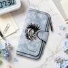 Punk Bulldog Pattern Long Wallet Multi Card Slot Portable Purse Fashion Casual Large Capacity Zipper Wallet