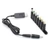 USB To DC 5V/9V/12V Step Up Converter Cable Multi-Function Voltage Conversion Cord with 8 Adapter Plugs