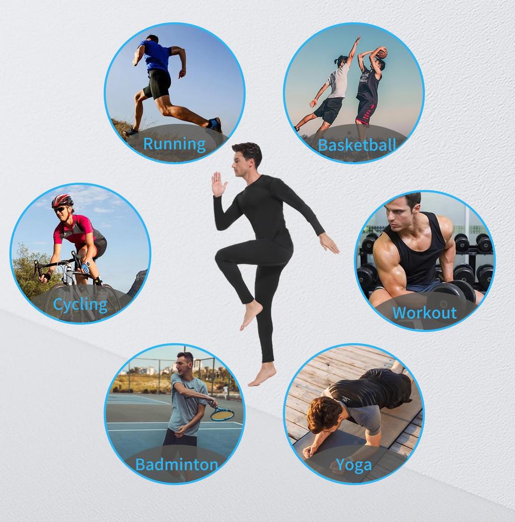 Tersila Délka Sportovní Set Tréninkové Kompresní Capri Běžecké Velikost L Pánské 3/4 Legíny, Prodyšné, Odolné proti zápachu, Odvádějící pot, Rychleschnoucí, 2,