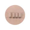 Round Silicone Exfoliating Bath Scrubber Pad Finger Grip Design for Back & Body Gentle Dead Skin Removal