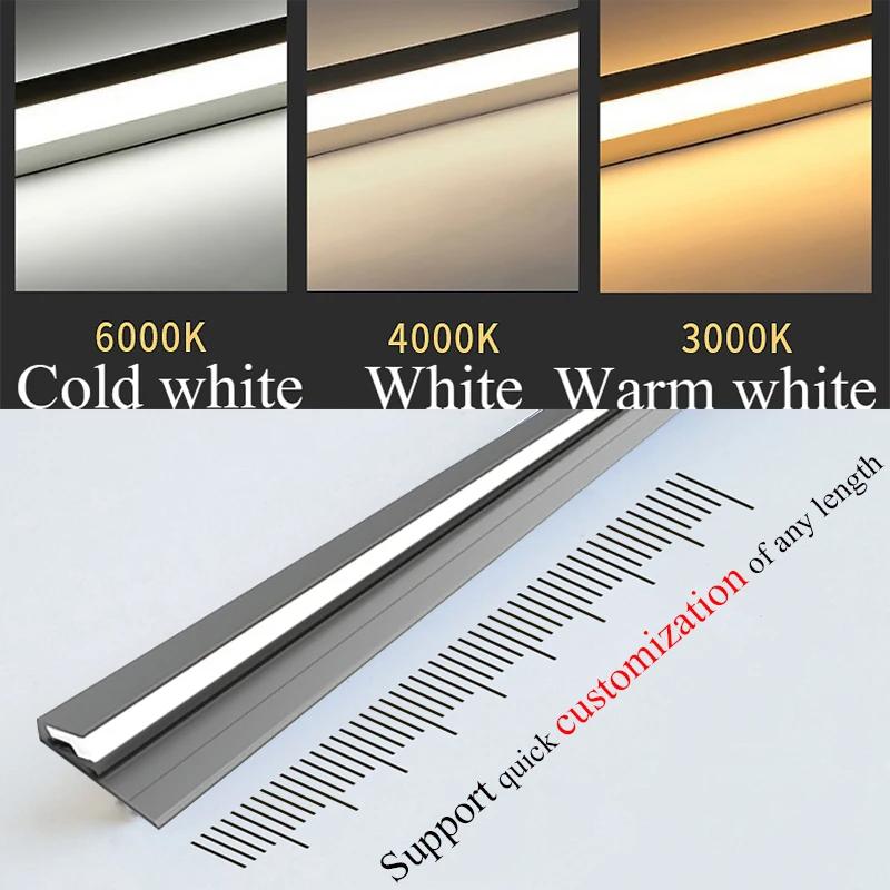Customized LED Cabinet Lamp Invisible 45 Degree Oblique Illumination 12V For Kitchen Bedroom Wardrobe Cabinet Layer Shelf Light