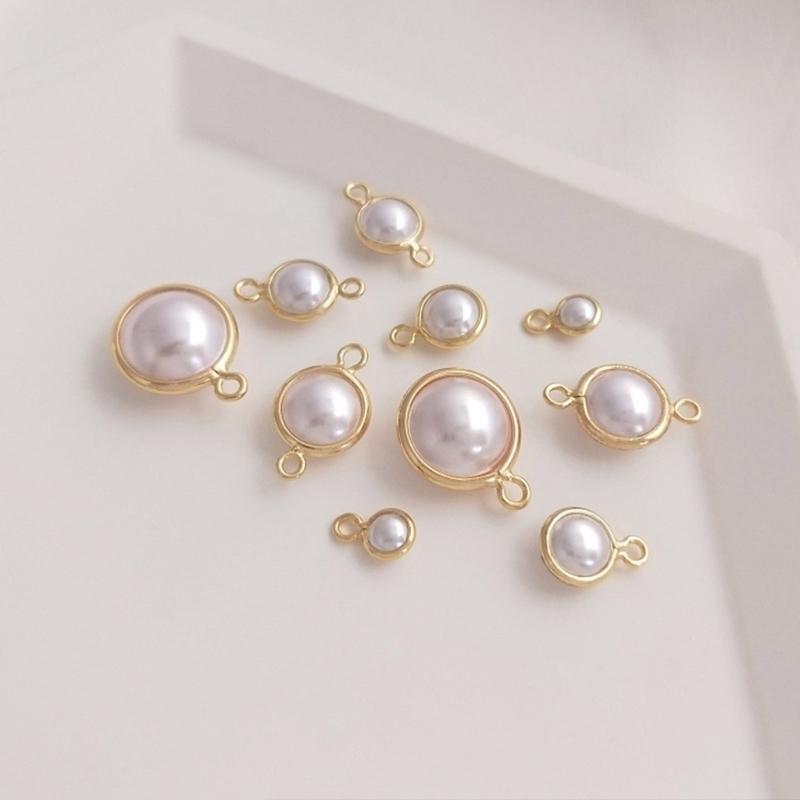 5Pieces Pearls Pendants Jewelry Making Part Fashion Accessory Perfect for Unique Jewelry Making and Craft Accessories