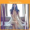 Long Dress With Lace Embroidery For Beach Vacation And Casual Wear