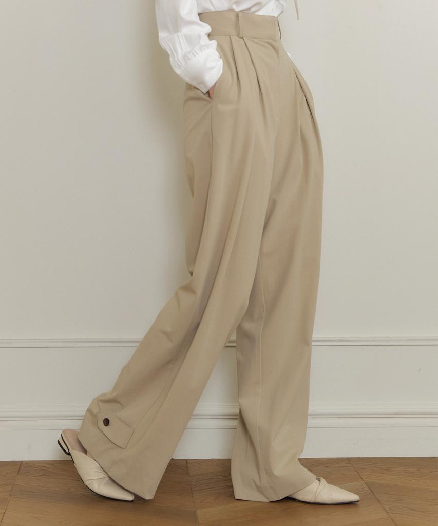 LUCIR ZU Monet Wide Slacks (Beige)