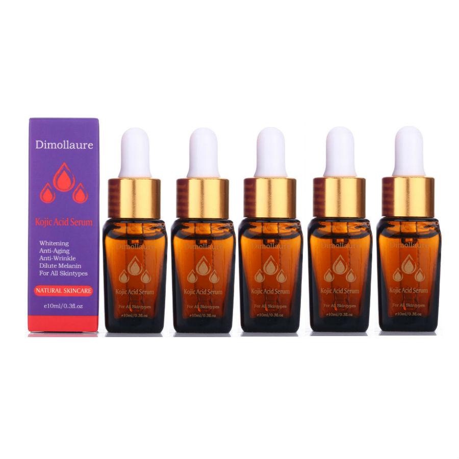 1pc/3pc/5pc Kojic Acid Face Serum Whitening Reduce Freckle Pigment Melanin Skin Streaming Essence  10ml