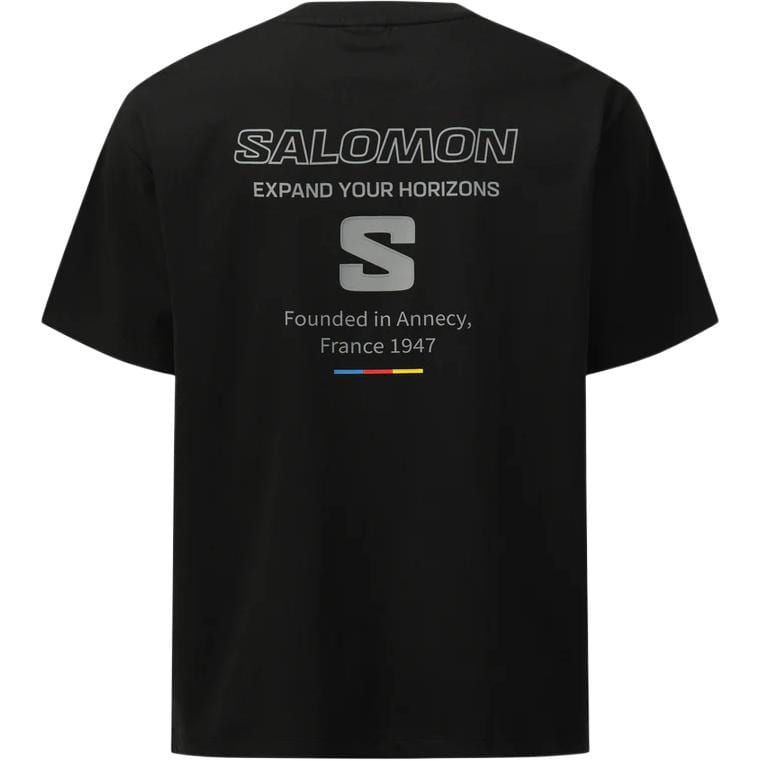 SALOMON UNI T Shirts Unisex Black Crew Neck LD0043400