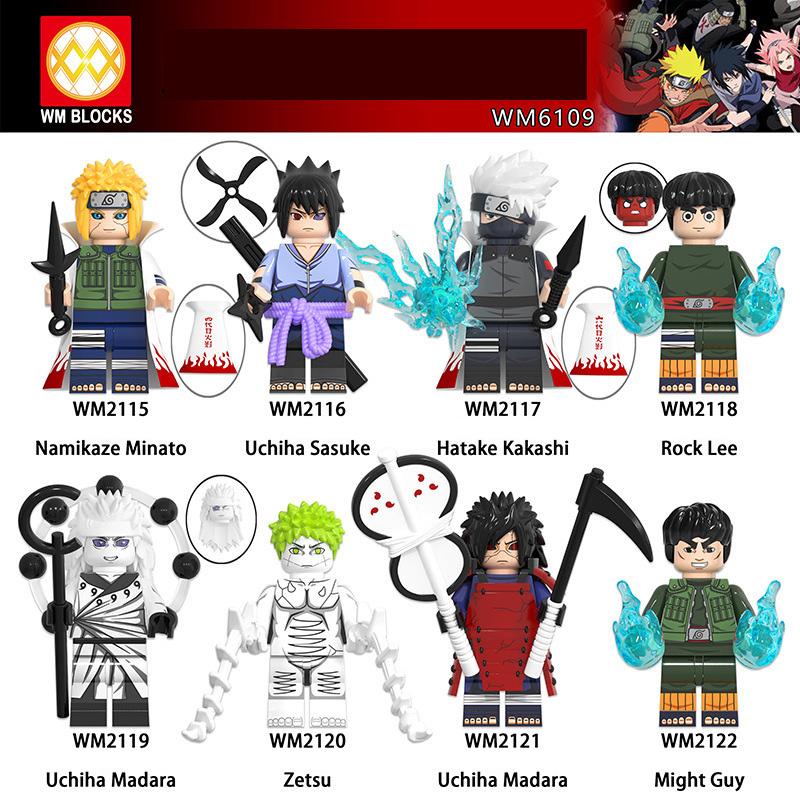 

Shadow building blocks Doll six stripes Uchiba Sasuke Doll small particle interweaving toy bag Christmas gift Holiday congratulations toy gift
