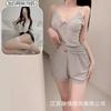 Pajamas summer Korean version simple casual cute suspender two-piece set casual comfortable shorts sexy
