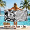 Custom Text Beach Towel, Soft Absorbent Swimming Multi-use TowelBurnley Football