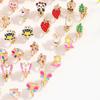 24 Pairs Mixed Color Clip-on Earrings Suitable for Non-perforated Ears Lovely Animals Flowers Heart Fruit Earrings Set