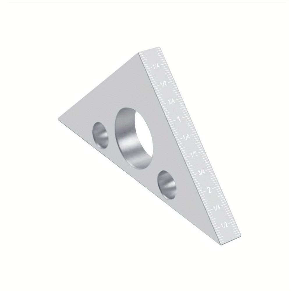Aluminum Zinc Zinc Alloy Woodworking Triangle Ruler 45/90 Degree Precision Angle Ruler  Machinist Tool