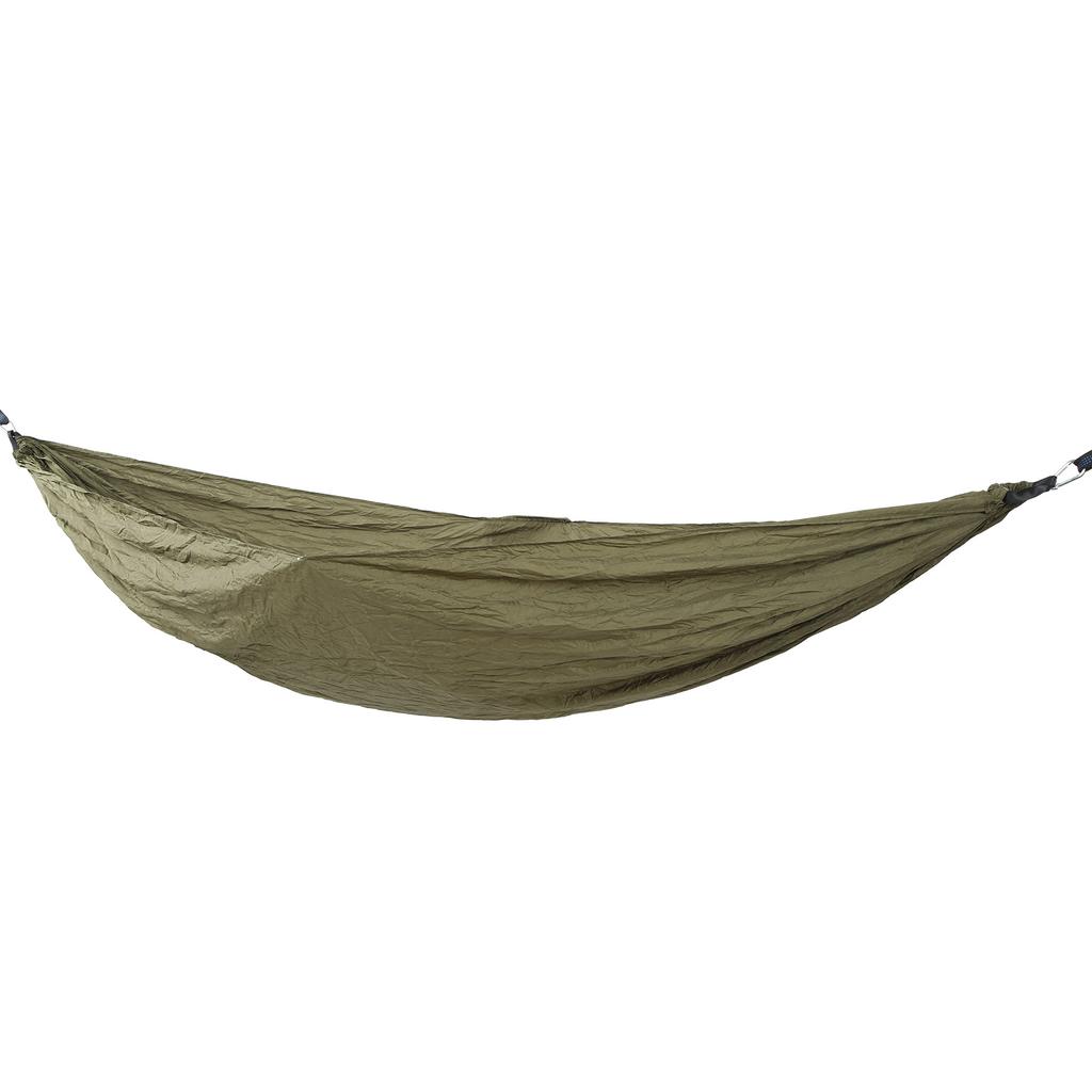 Double Portable Hammock Quick Drying Nylon Camping Hammock with Tree Strap for Outdoor Hiking Travel Backpacking Army