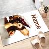 Custom Gremlin Mat Personalized Name, Polyester Washable Indoor Entryway Rug, Gift for Christmas, Easter, Thanksgiving Day